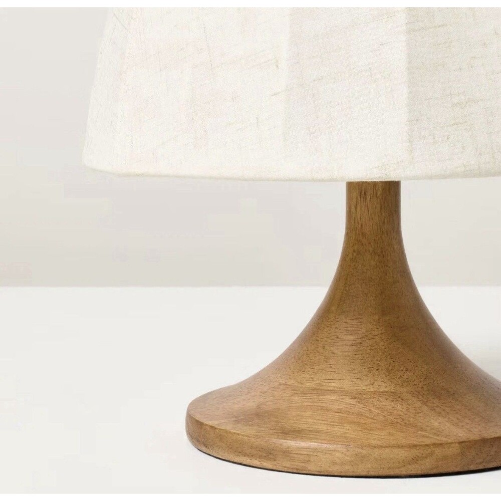 Wood Trumpeted Table Lamp - Hearth & Hand with Magnolia - Picture 2 of 3